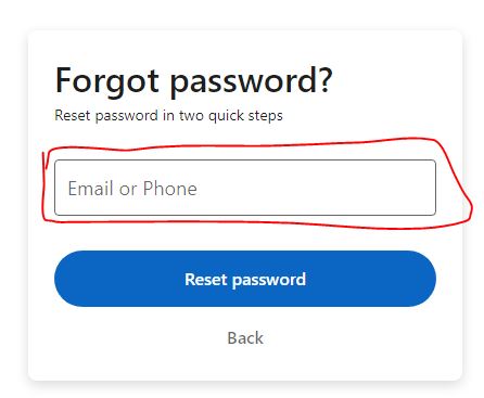 How do I reset my LinkedIn password without email or phone number 3
