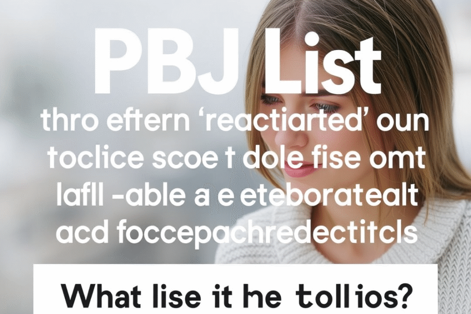 What Is the PBJ List on Facebook