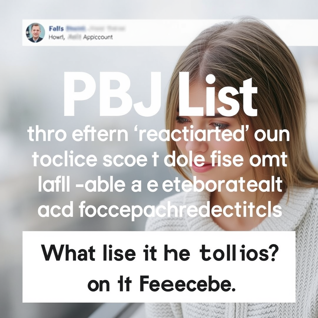 What Is the PBJ List on Facebook
